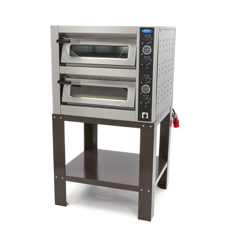 Maxima - Four à Pizza de Luxe Double 6 + 6 x 30 cm