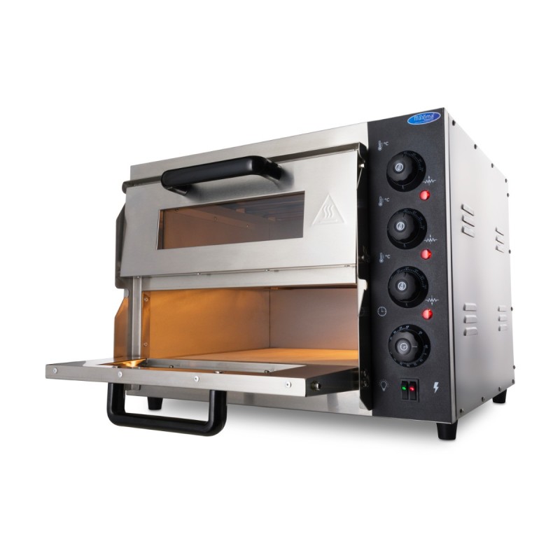 Maxima - Four à pizza - Convient pour 2 pizzas de diam 40 cm - Double étage
