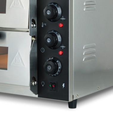Maxima - Four à pizza - Convient pour 2 pizzas de diam 40 cm - Double étage