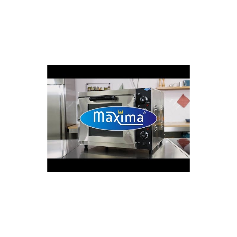 Maxima - Four à pizza - Convient pour 2 pizzas de diam 40 cm - Double étage