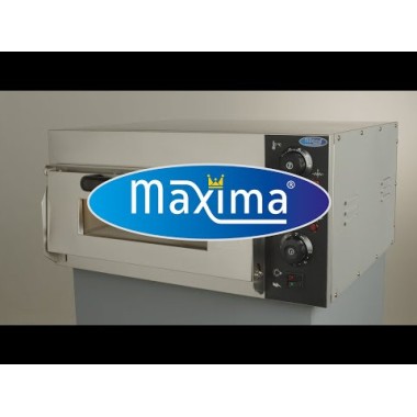 Maxima - Four à pizza - Convient pour 2 pizzas de diam 40 cm - Double étage