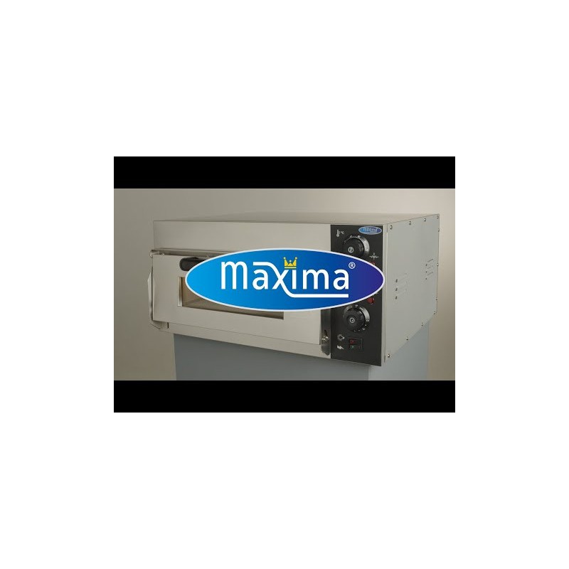 Maxima - Four à pizza - Convient pour 2 pizzas de diam 40 cm - Double étage