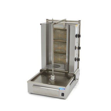 Maxima - Grill Kebab - 3 brûleurs - 40 kg de viande - Gaz