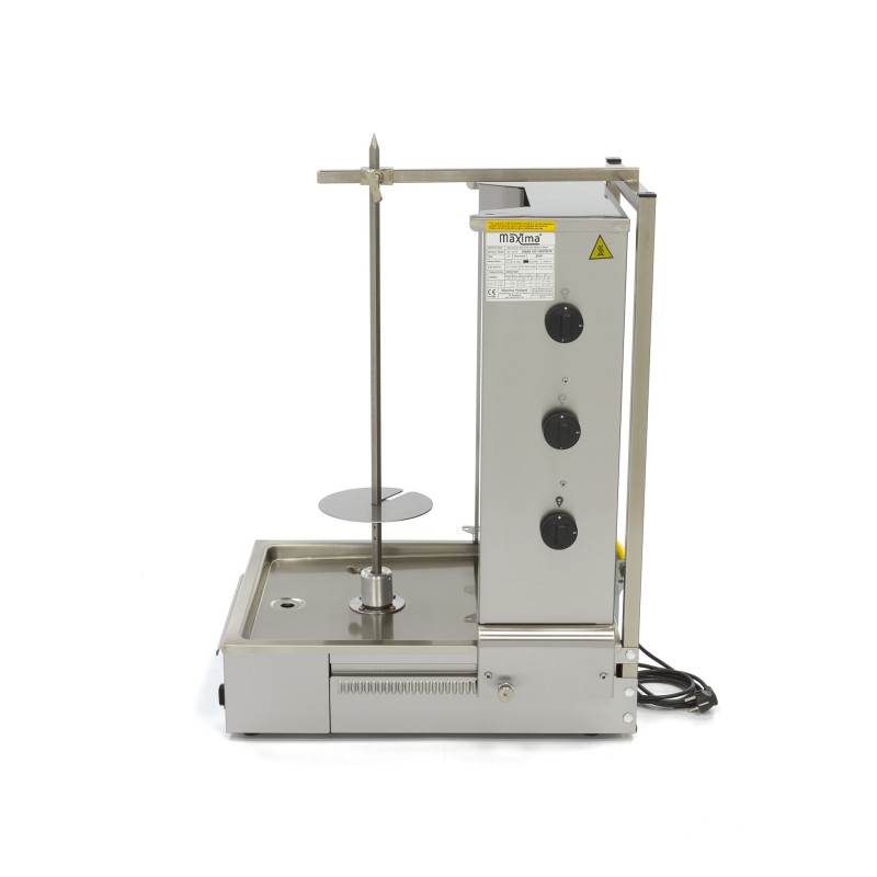 Maxima - Grill Kebab - 3 brûleurs - 40 kg de viande - Gaz
