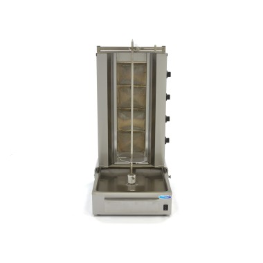 Maxima - Grill à kébab - 4 brûleurs - 70kg de viande - Gaz