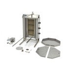 Maxima - Grill à kebab - 3 brûleurs - 30kg de viande - Gaz