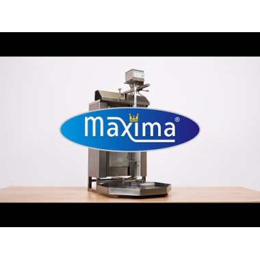 Maxima - Grill à kebab - 3 brûleurs - 30kg de viande - Gaz