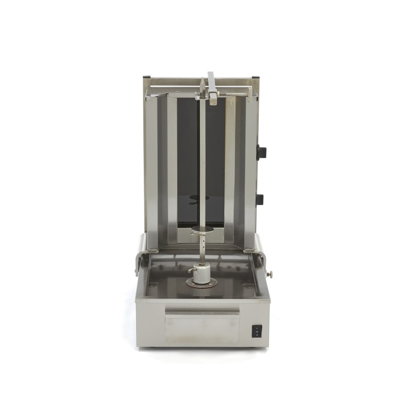 Maxima - Grill à kébab - 2 brûleurs - 20 kg de viande - Électrique