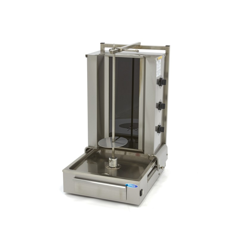 Maxima - Grill à Kebab - 3 brûleurs - 40kg de viande - Électrique