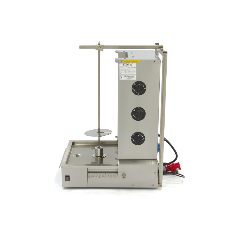 Maxima - Grill à Kebab - 3 brûleurs - 40kg de viande - Électrique