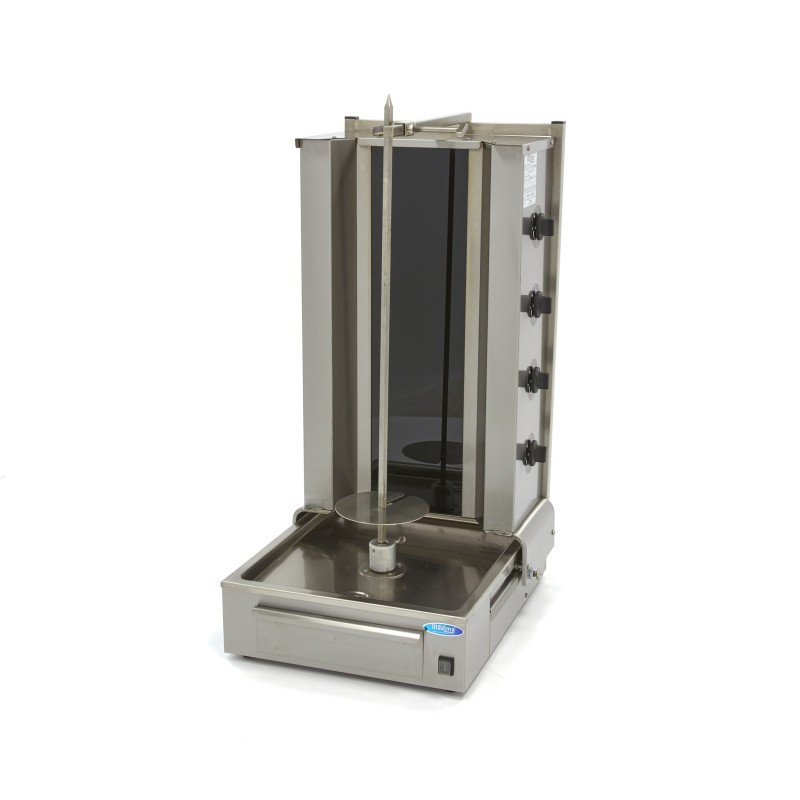 Maxima - Grill à Kebab - 4 brûleurs - 70 kg de viande - Électrique