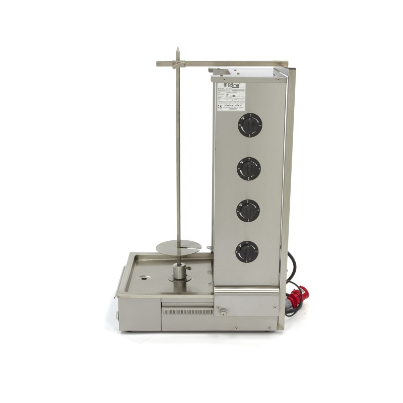 Maxima - Grill à Kebab - 4 brûleurs - 70 kg de viande - Électrique