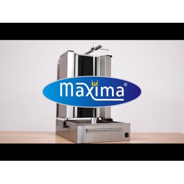 Maxima - Grill à Kebab - 4 brûleurs - 70 kg de viande - Électrique