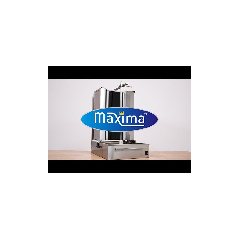 Maxima - Grill à Kebab - 4 brûleurs - 70 kg de viande - Électrique