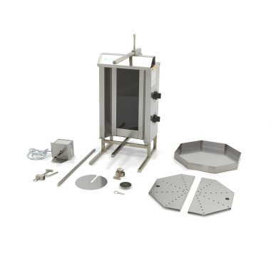 Maxima - Grill à Kebab - 2 brûleurs - 20 kg de viande - Électrique