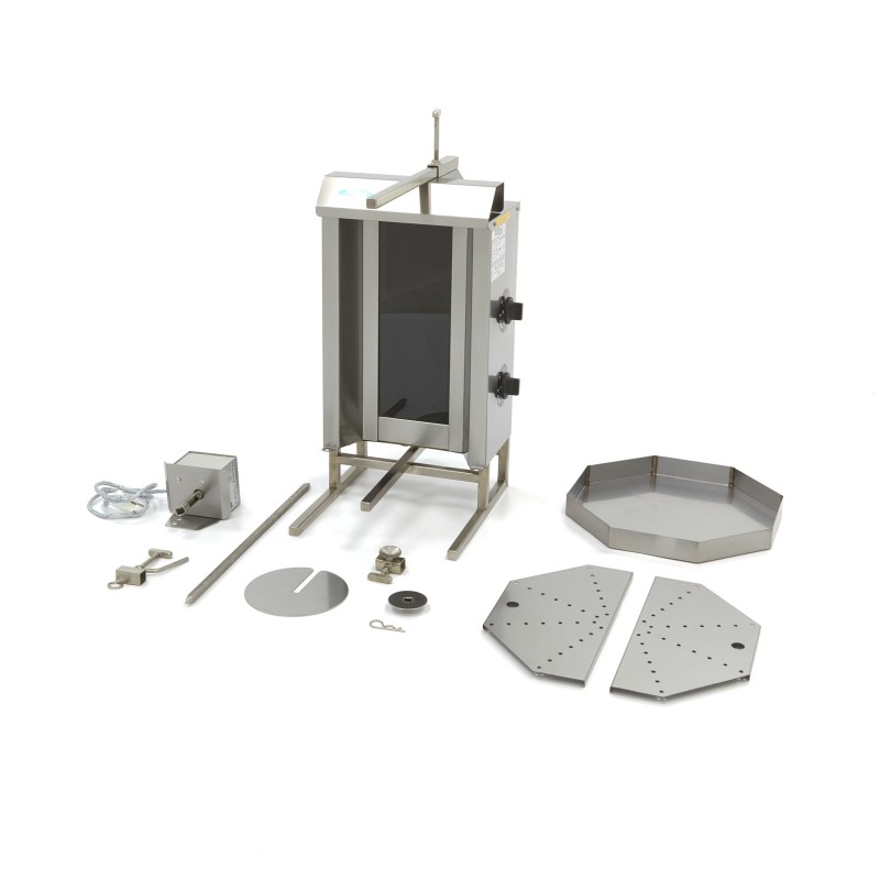 Maxima - Grill à Kebab - 2 brûleurs - 20 kg de viande - Électrique