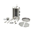 Maxima - Grill à Kebab - 2 brûleurs - 20 kg de viande - Électrique