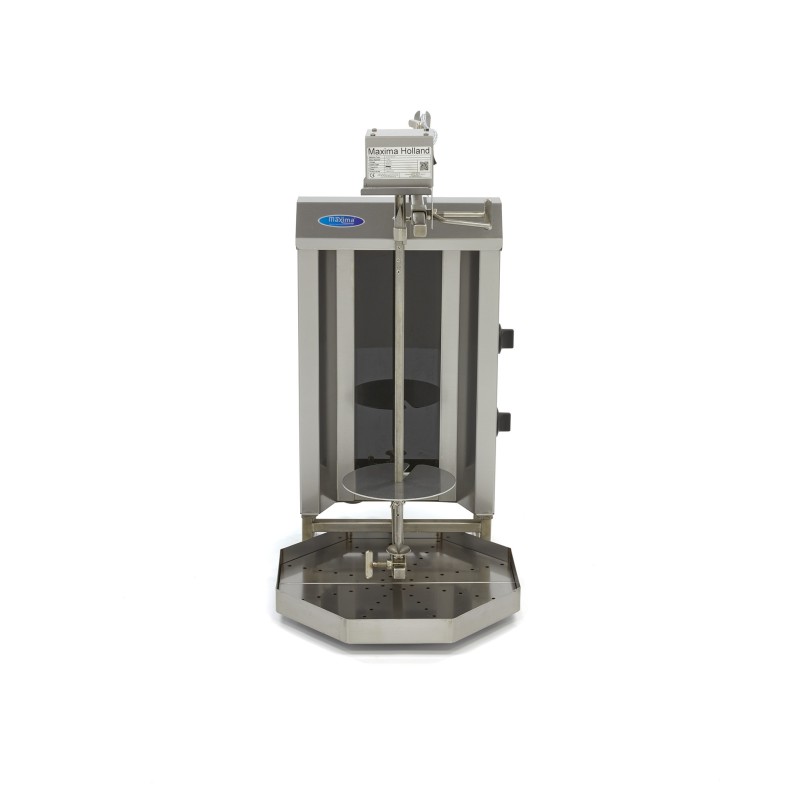 Maxima - Grill à Kebab - 2 brûleurs - 20 kg de viande - Électrique