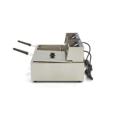 Maxima - Friteuse - 2 x 6L - 2 paniers - jusqu'à 2,4 kg de frites