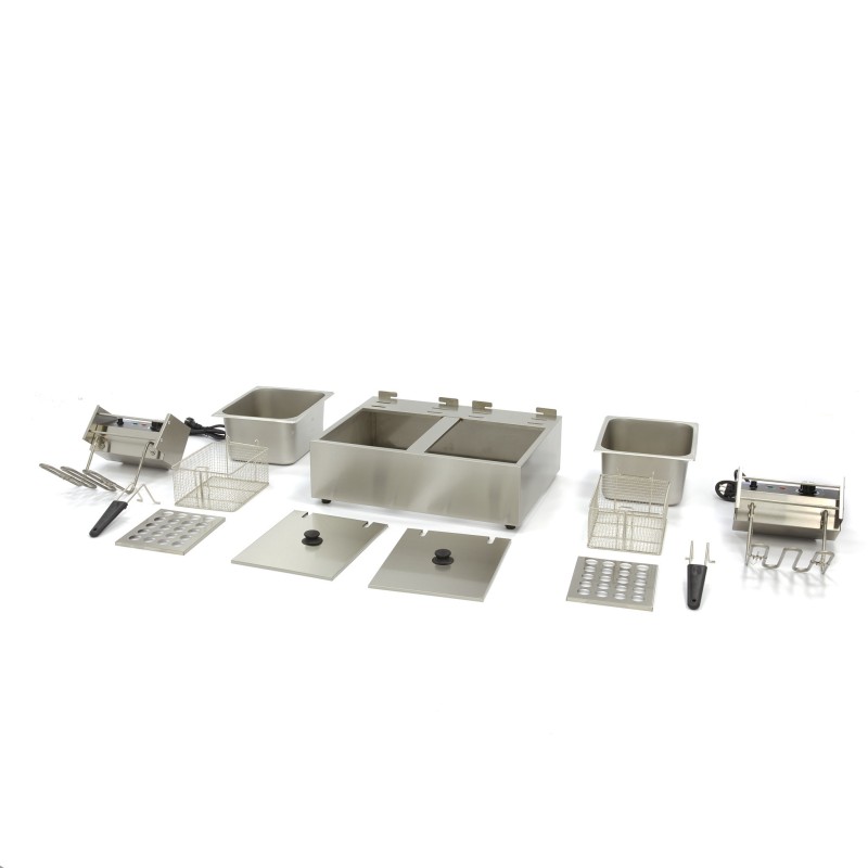 Maxima - Friteuse - 2 x 6L - 2 paniers - jusqu'à 2,4 kg de frites