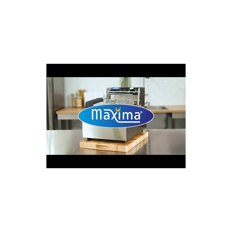 Maxima - Friteuse - 2 x 6L - 2 paniers - jusqu'à 2,4 kg de frites