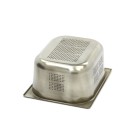 Maxima - Conteneur gastronorme - 1/2 GN - 15 cm de profondeur - Acier inoxydable - Perforé