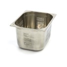 Maxima - Récipient gastronorme - 1/2 GN - 20cm de profondeur - Acier inoxydable - Perforé