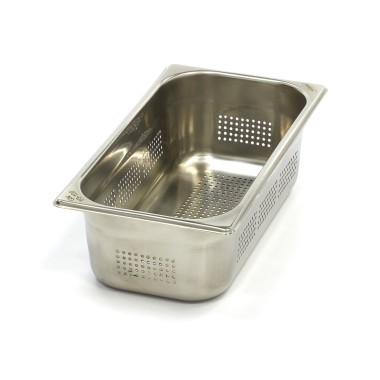 Maxima - Conteneur gastronorme - 1/3 GN - Profondeur 10cm - Acier inoxydable - Perforé