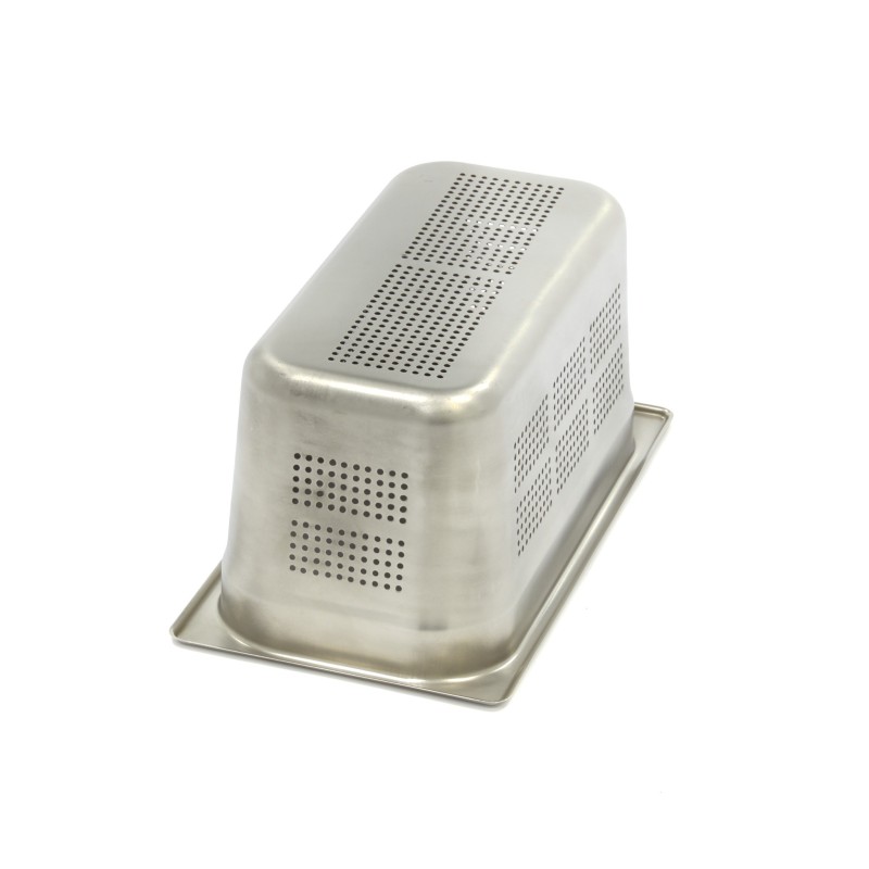 Maxima - Conteneur gastronorme - GN 1/3 - 15 cm de profondeur - Acier inoxydable - Perforé