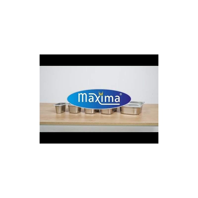 Maxima - Couvercle Gastronorm - 1/2 GN - Acier inoxydable