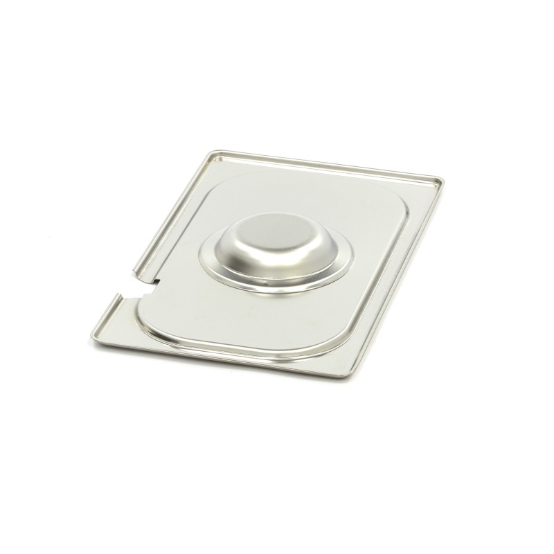 Maxima - Couvercle Gastronorm - 1/4 GN - Acier inoxydable - avec encastrement