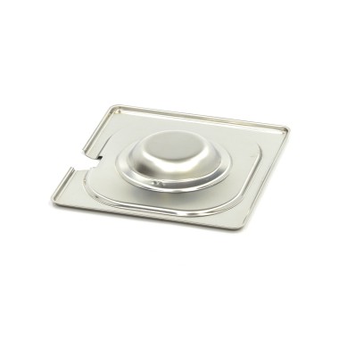 Maxima - Couvercle Gastronorm - GN 1/6 - Acier inoxydable - avec enfoncement
