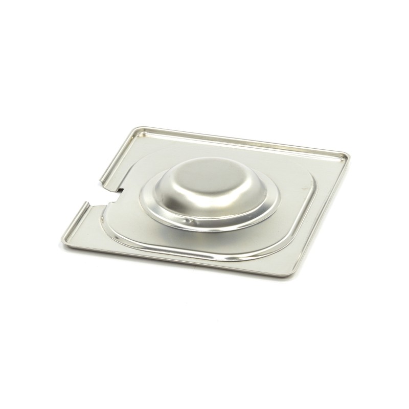 Maxima - Couvercle Gastronorm - GN 1/6 - Acier inoxydable - avec enfoncement