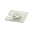 Maxima - Couvercle Gastronorm - GN 1/6 - Acier inoxydable - avec enfoncement