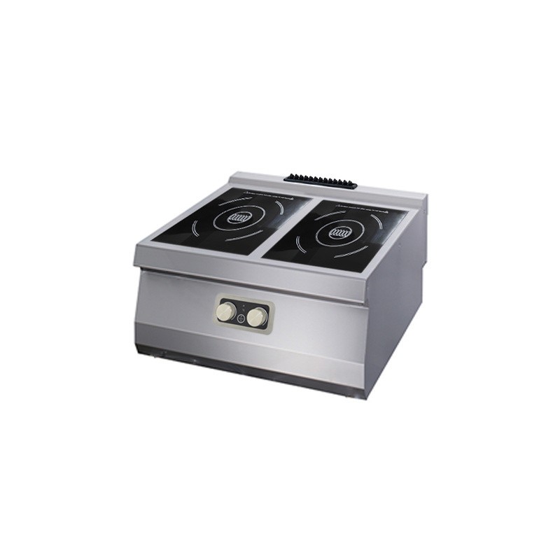 Maxima - Cuisinière à induction robuste - 2 brûleurs - Double unité - Profondeur de 70 cm - Électrique