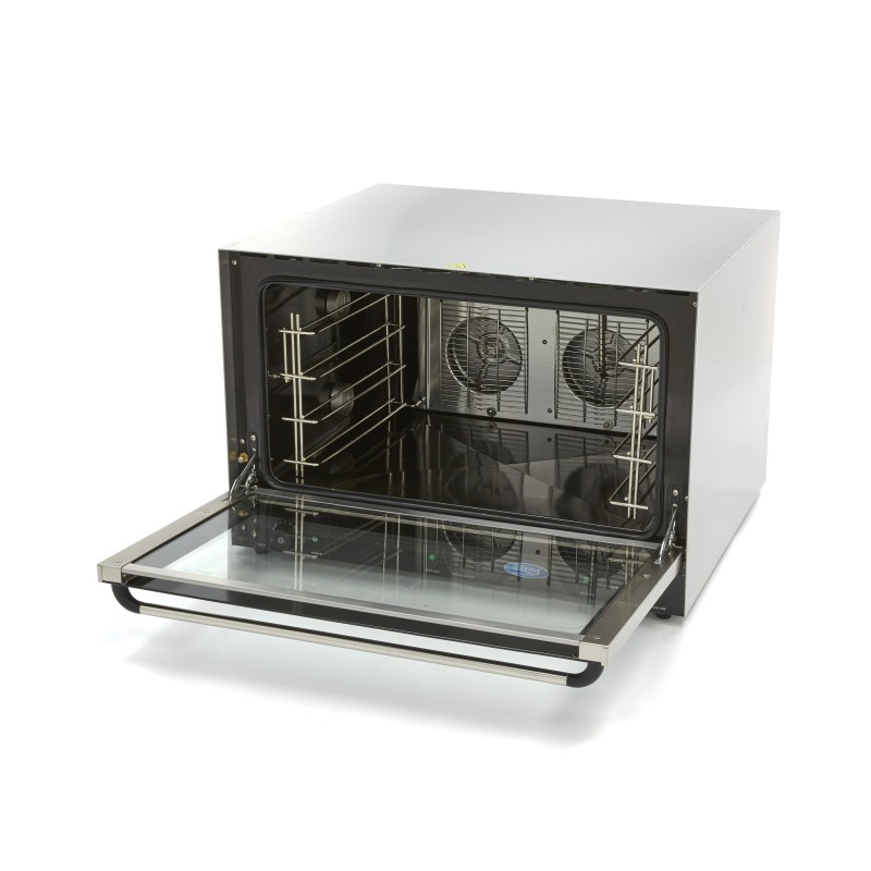 Maxima - Four à convection - Vapeur - Convient pour 4 plateaux (60 x 40 cm) - Minuterie intégrée