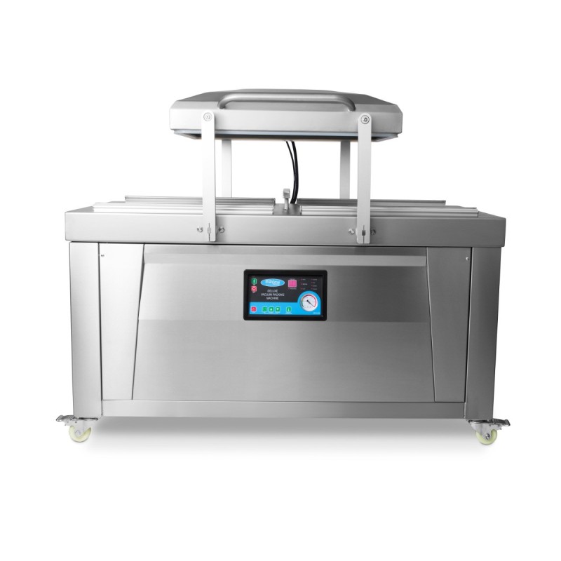 Maxima - Machine d'emballage sous vide - Joint de 60 cm - Double chambre de dimensions W76 x D60 x H16cm
