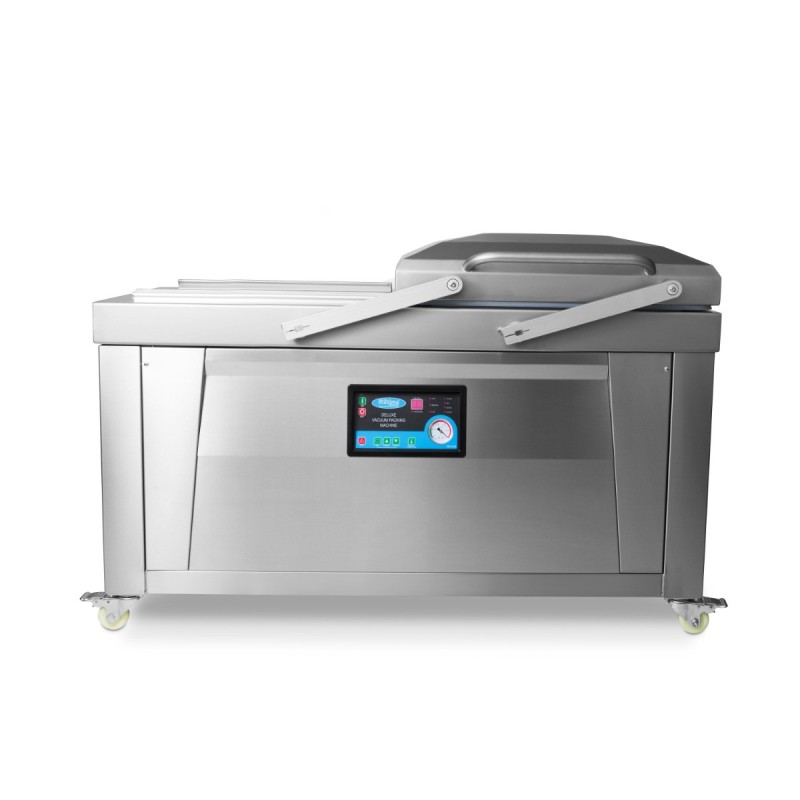Maxima - Machine d'emballage sous vide - Joint de 60 cm - Double chambre de dimensions W76 x D60 x H16cm