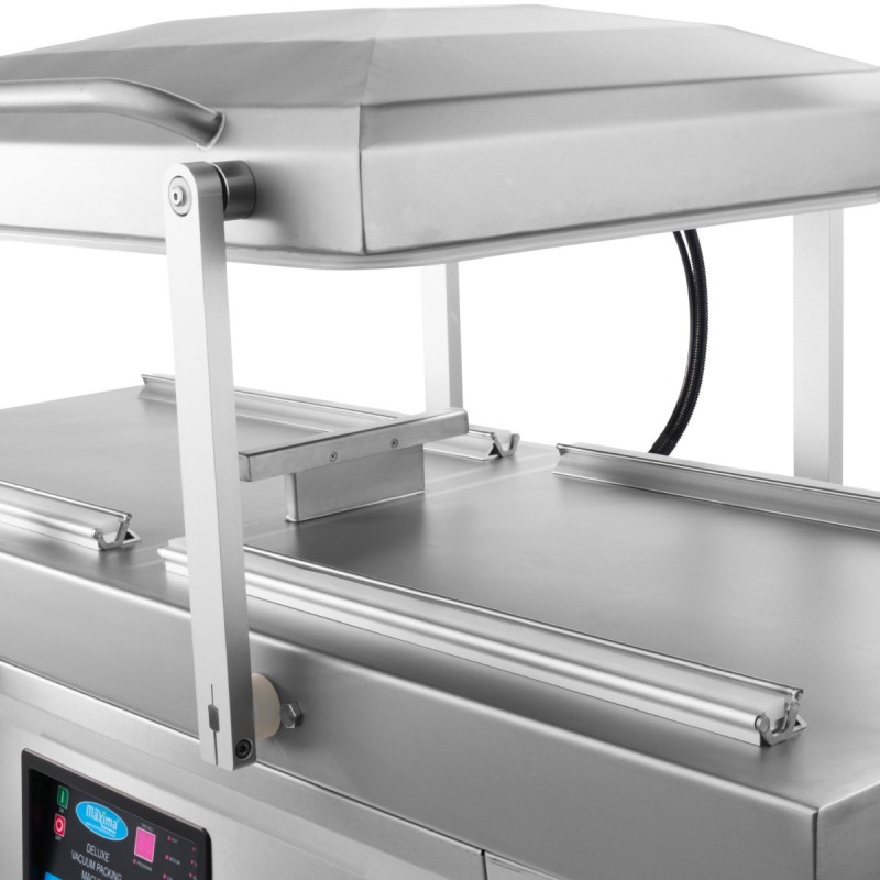 Maxima - Machine d'emballage sous vide - Joint de 60 cm - Double chambre de dimensions W76 x D60 x H16cm
