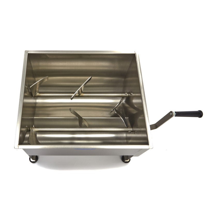 Maxima - Mélangeur à viande - 40L - 35kg de viande - Double essieu - Manuel