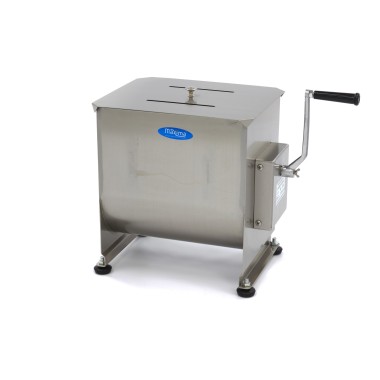 Maxima - Mélangeur de viande - 30L - 25 kg de viande - Simple essieu - Manuel