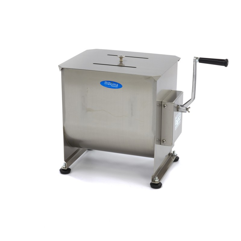 Maxima - Mélangeur de viande - 30L - 25 kg de viande - Simple essieu - Manuel