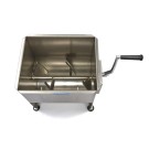 Maxima - Mélangeur de viande - 30L - 25 kg de viande - Simple essieu - Manuel