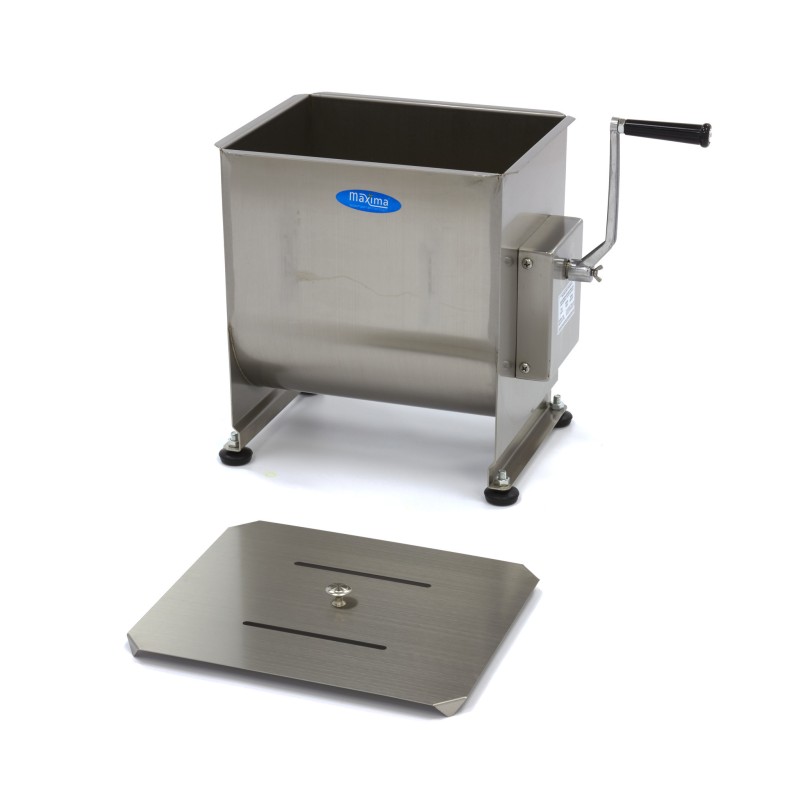 Maxima - Mélangeur de viande - 30L - 25 kg de viande - Simple essieu - Manuel