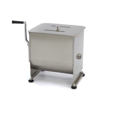 Maxima - Mélangeur de viande - 30L - 25 kg de viande - Simple essieu - Manuel