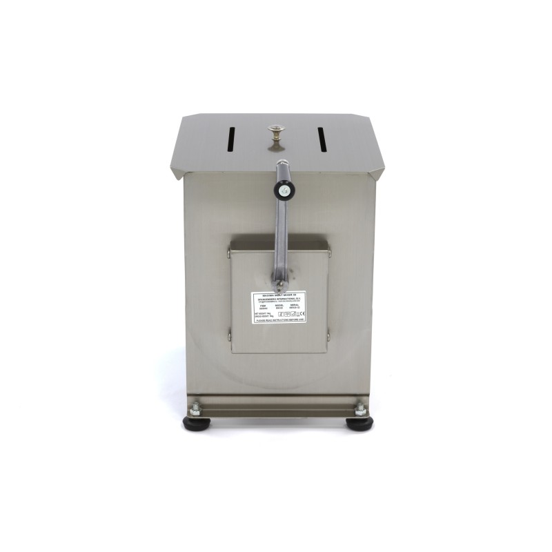 Maxima - Mélangeur de viande - 30L - 25 kg de viande - Simple essieu - Manuel