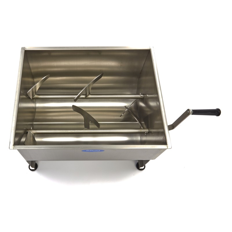 Maxima - Mélangeur de viande - 50L - 43kg de viande - Double essieu - Manuel