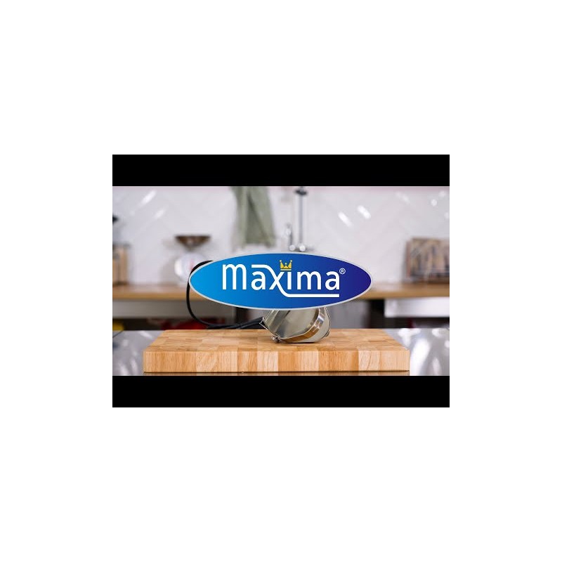 Maxima - Couteau à Kebab - Épaisseur de coupe 0-8mm - Électrique - avec lame de rechange et aiguiseur