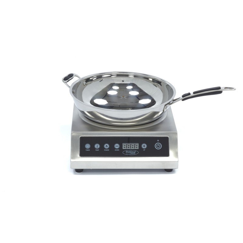 Maxima - Cuisinière à wok - Ø26cm - 3500W - Induction
