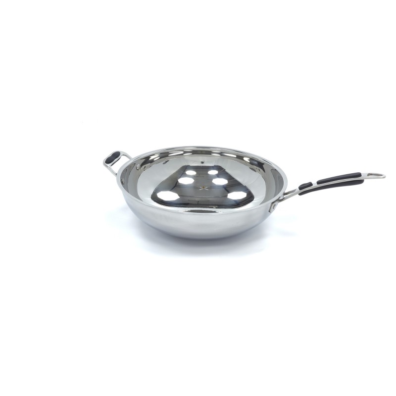 Maxima - Poêle à wok - Ø36cm - En acier inoxydable - Induction